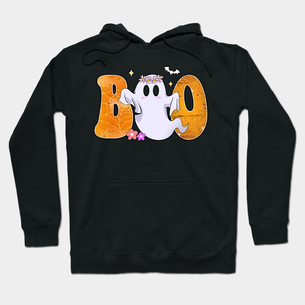 boo halloween Hoodie by Leosit